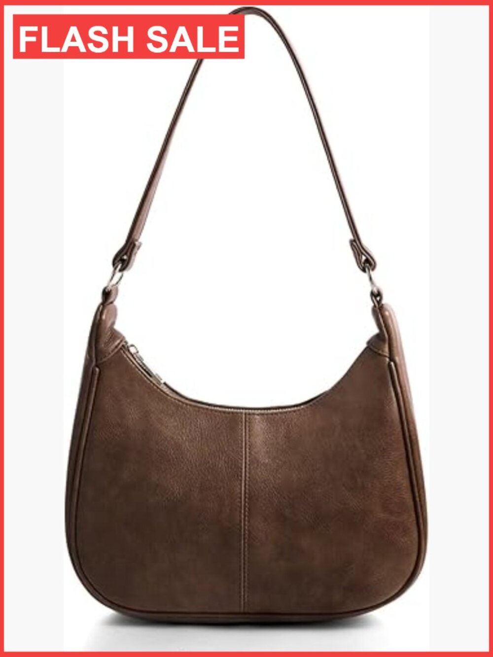 Slouchy Hobo Crossbody Bag with Adjustable Strap and Multiple Pockets
